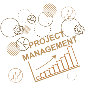 Abstract background to the project management planning process