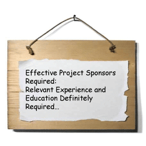 Sign advertising for project sponsors