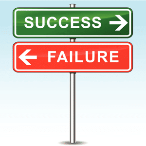 Success and failure directional signs