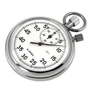 Silver stopwatch