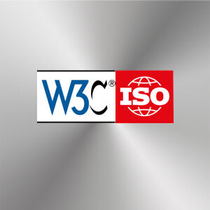 World Wide Web Consortium and International Organisation for Standardisation logos