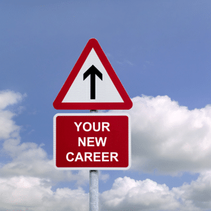 Signpost in the sky for Your New Career